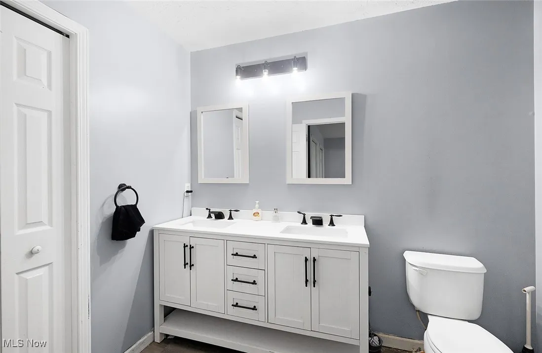 Bathroom with double vanity
