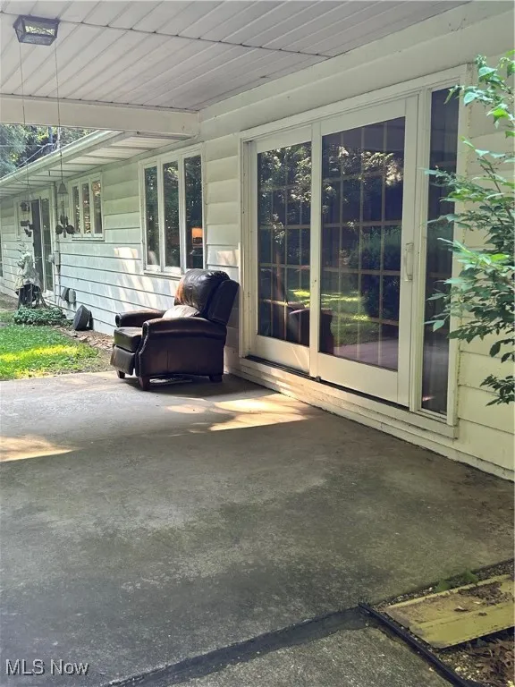 View of patio