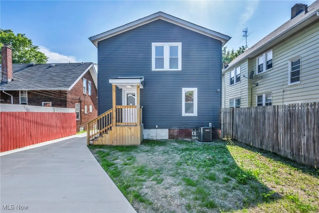 Rear view of property