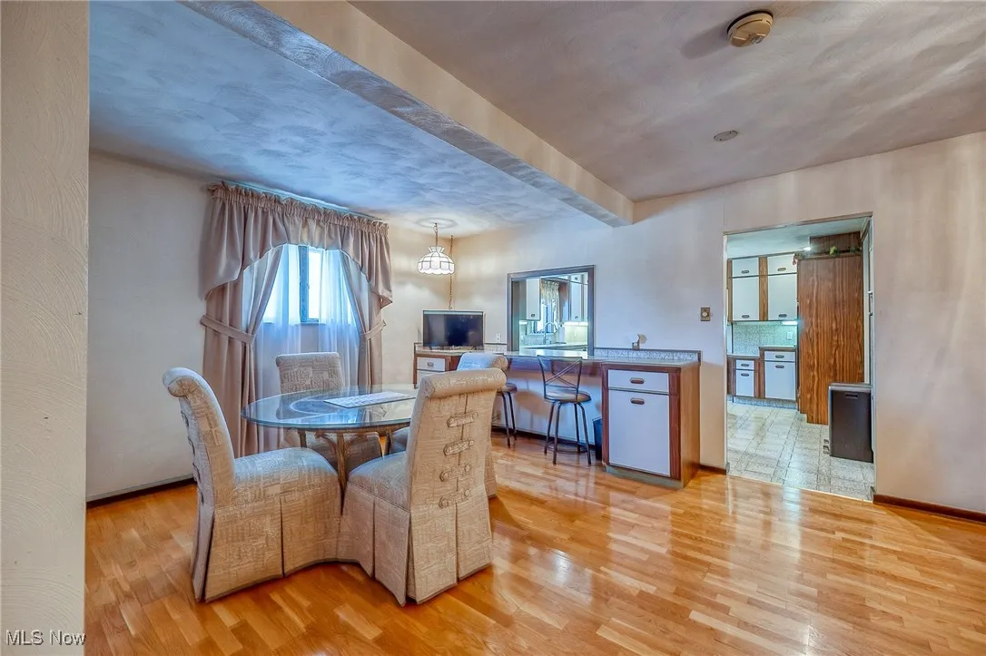 Area with light wood-style floors