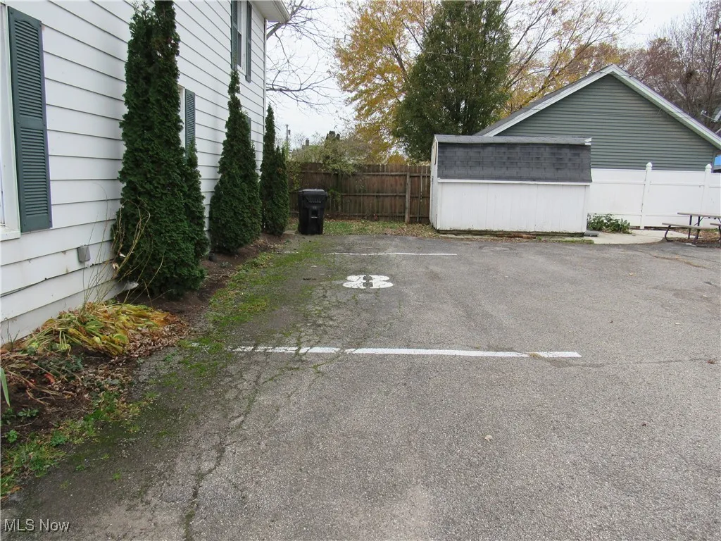 Closer view of the two designated parking spaces!