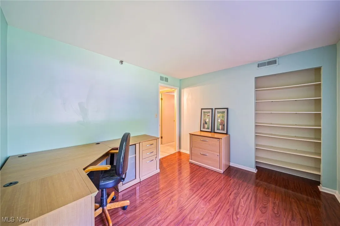 Wood/Vinyl Flooring In Office