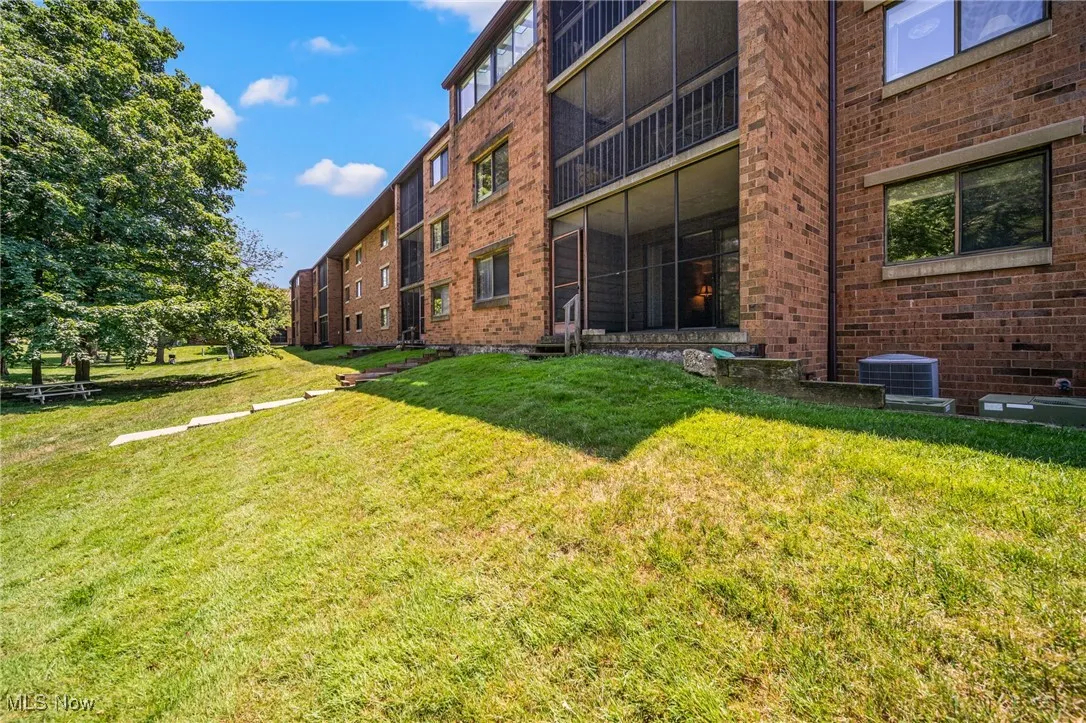Balcony Overlooks This Grassy Scene