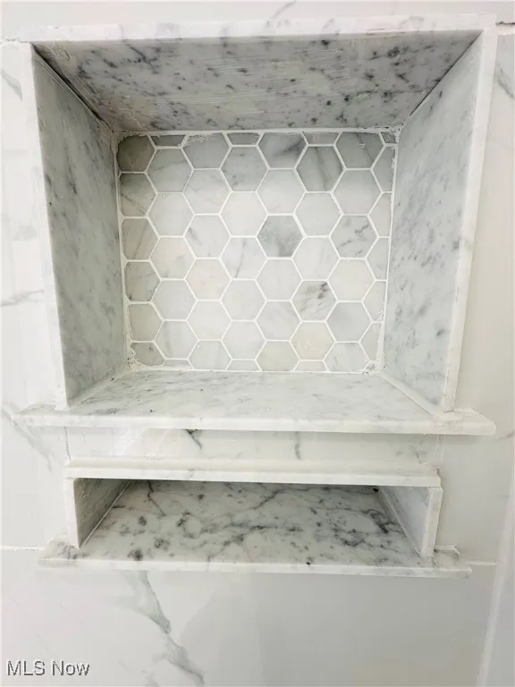 Detailed view of custome shower.
