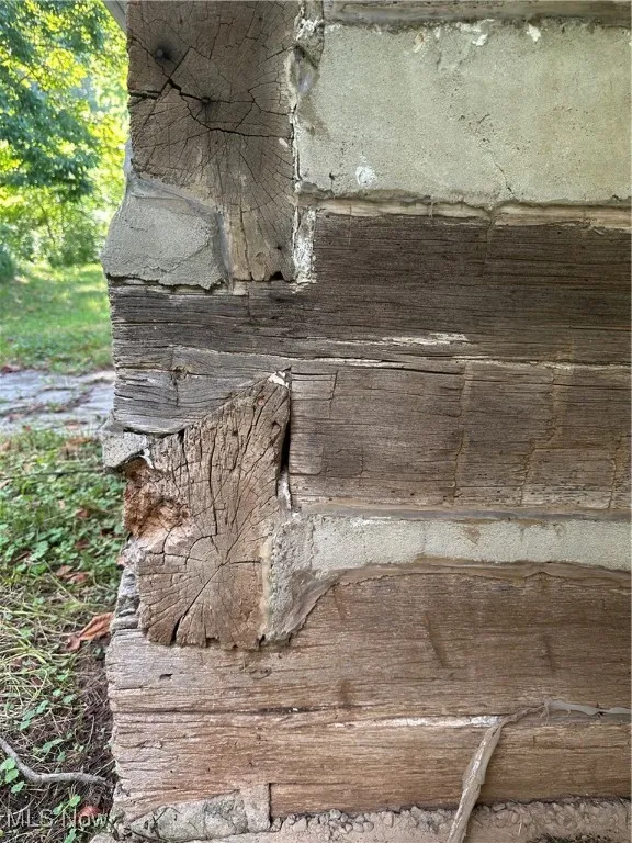 Exterior view of hand hewed German design