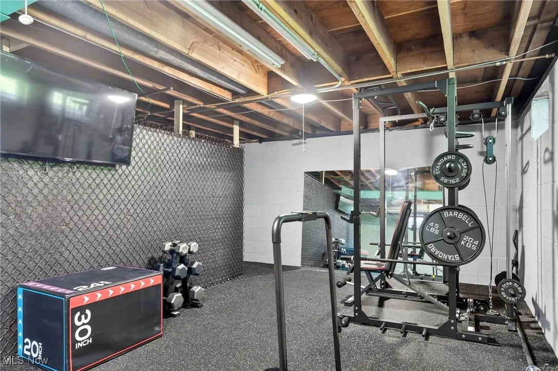 Custom home gym