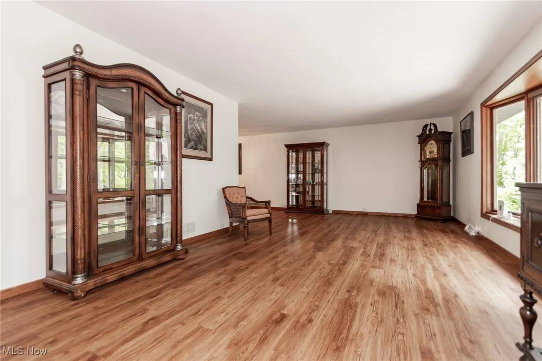living room with wood flooring