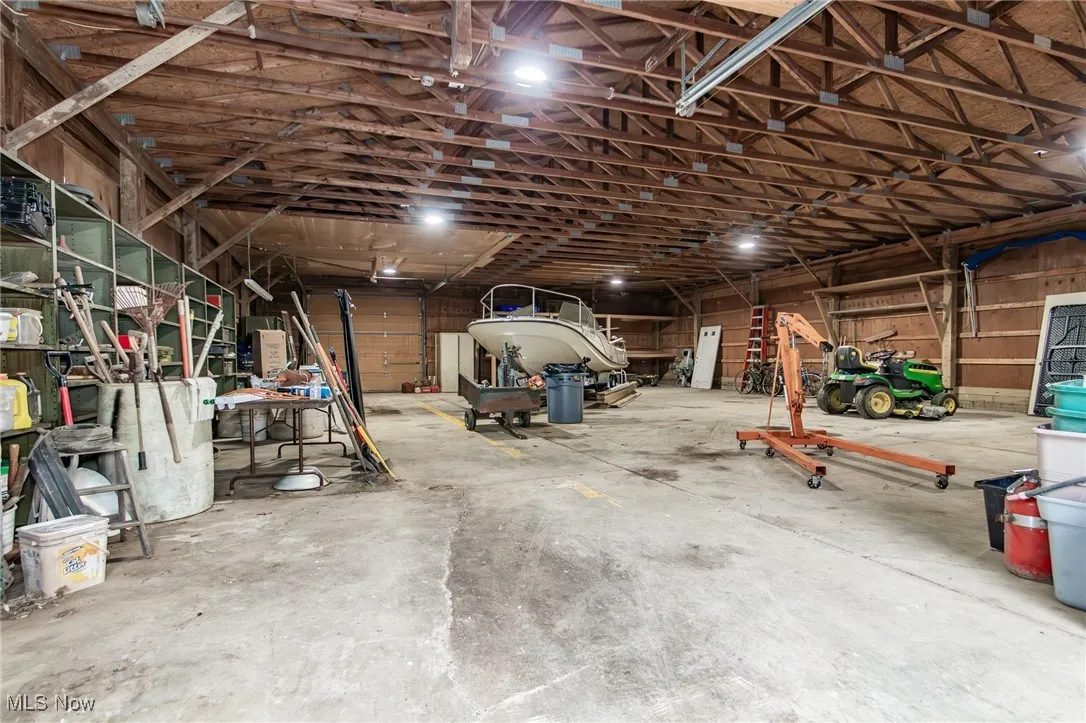 inside of pole barn