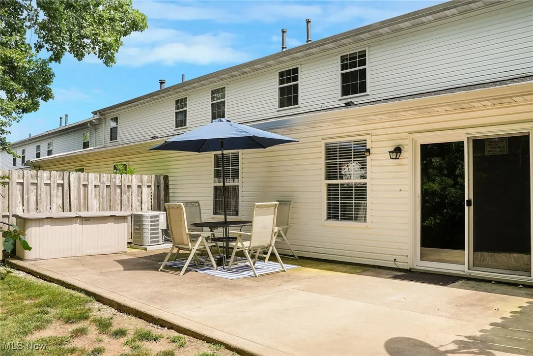 Back of property with a patio area