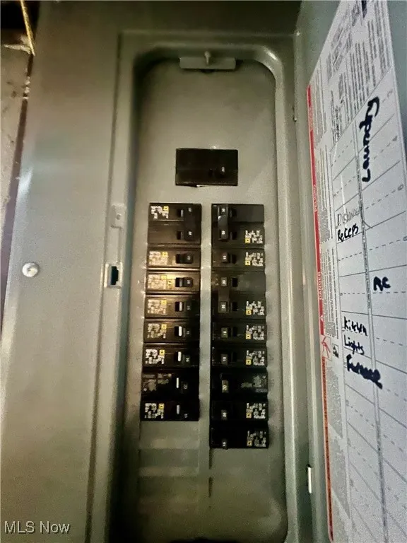 Utility room with electric panel