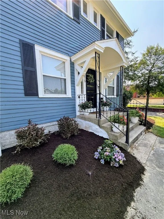 Newer landscaping.