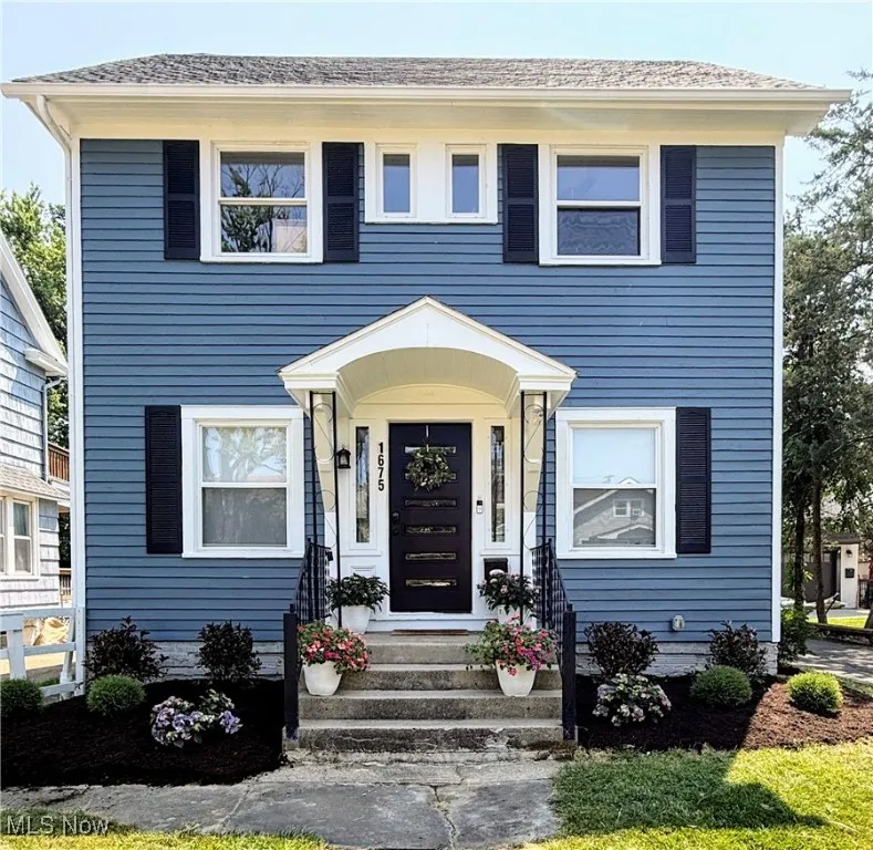 Beautifully landscaped front yard.