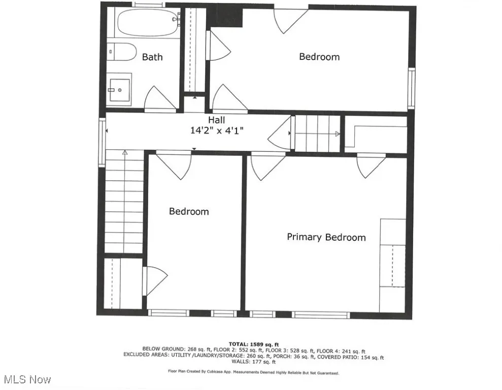 Second floor room layout