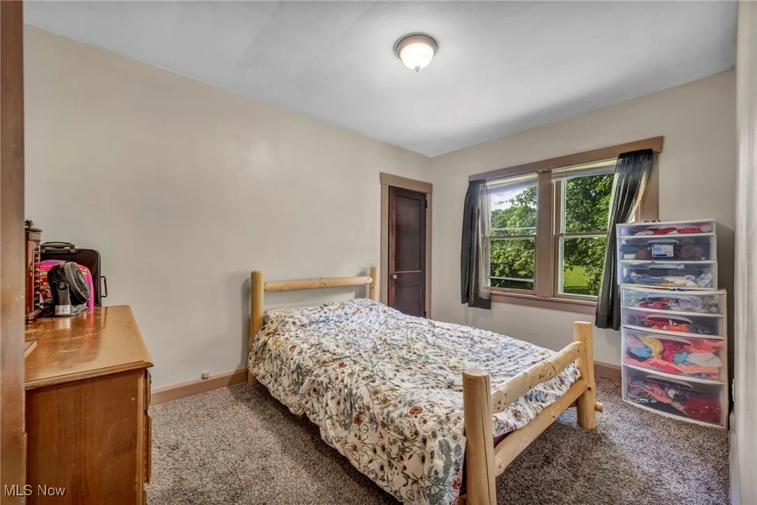 Carpeted bedroom