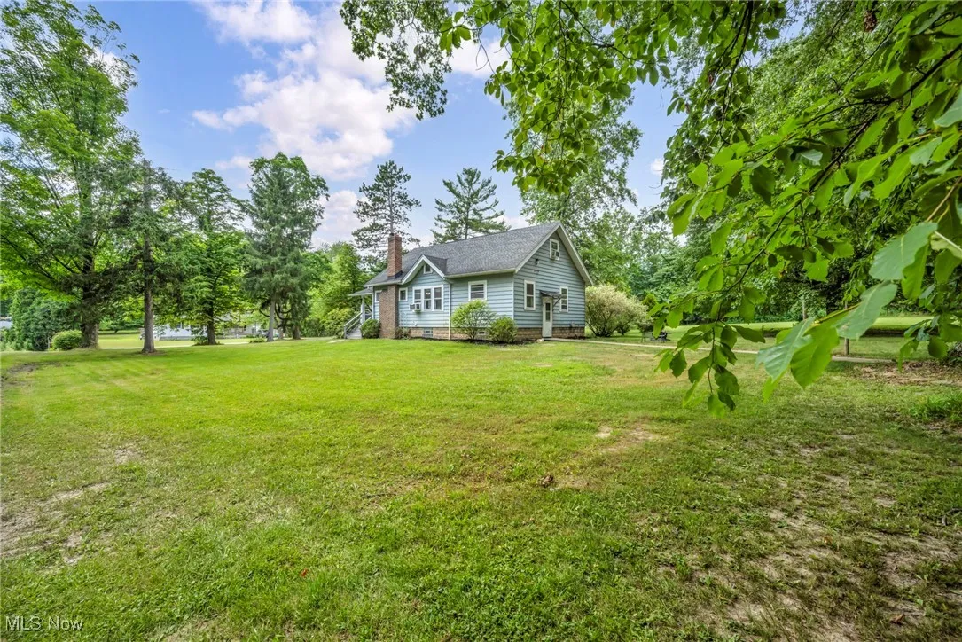 View of grassy yard