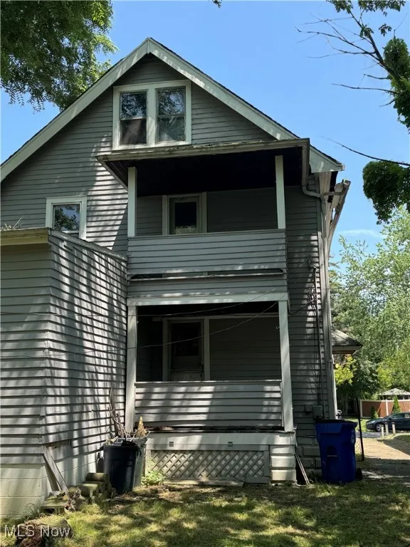 Rear view of property