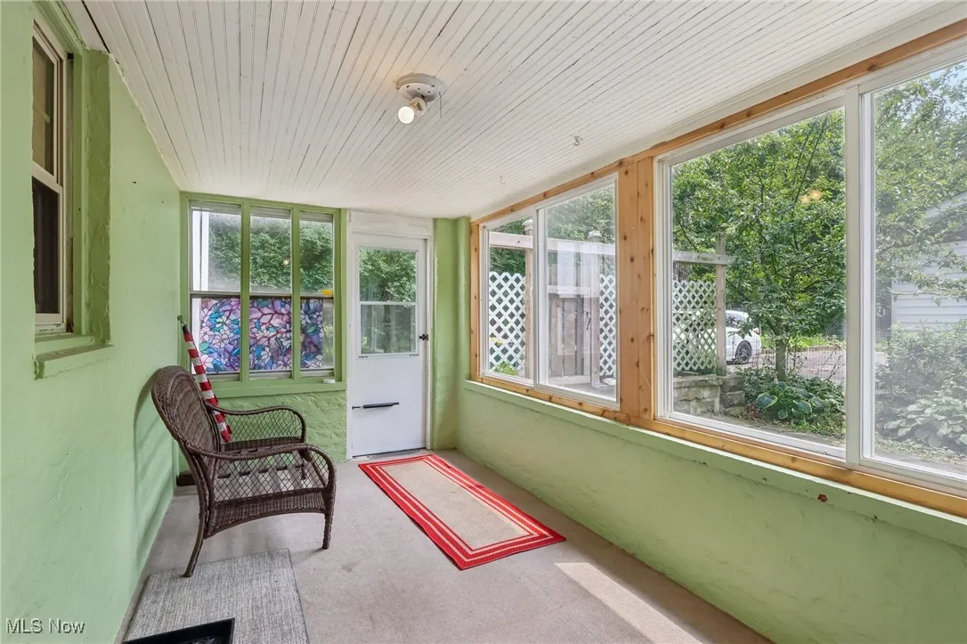 Enclosed rear porch