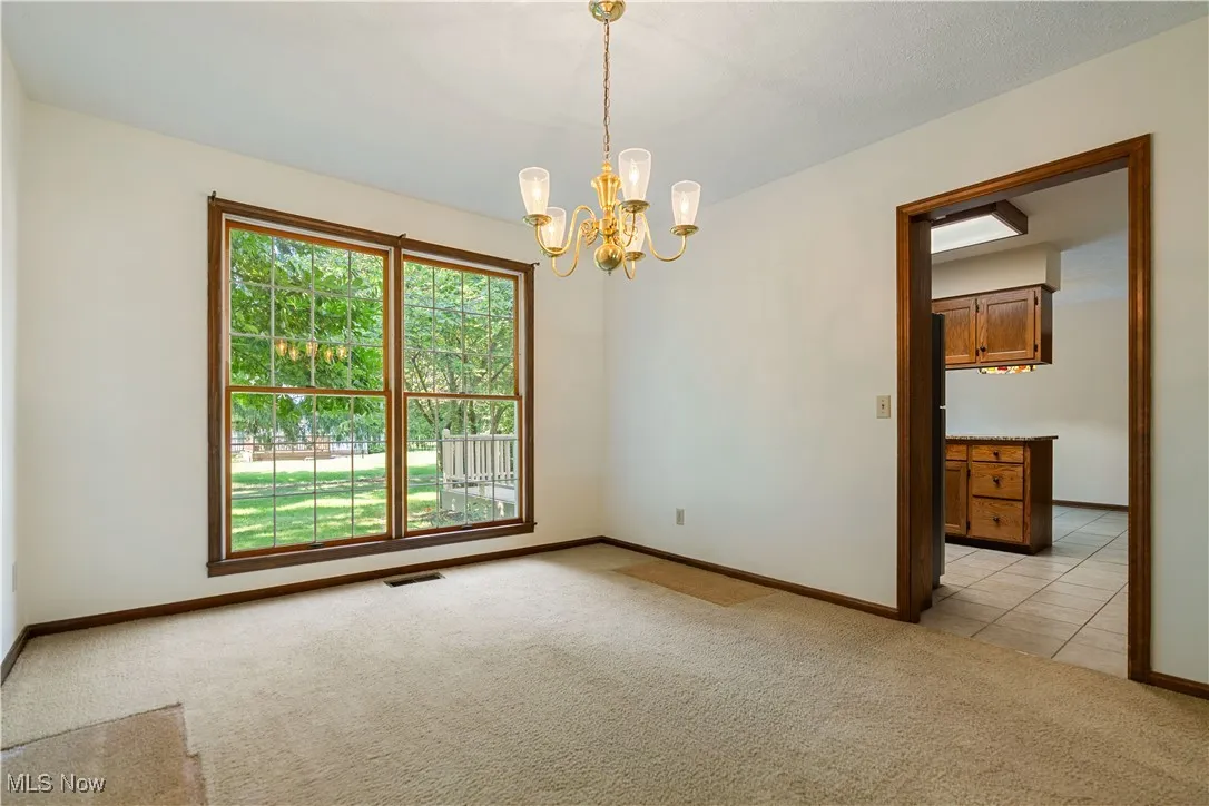 Here is a view of the dining room as it is vacant.  It is a nice size room.