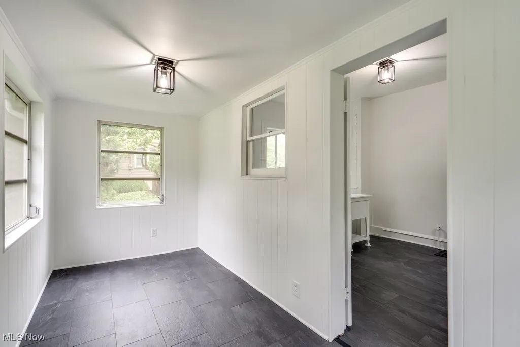 Spare room with baseboards