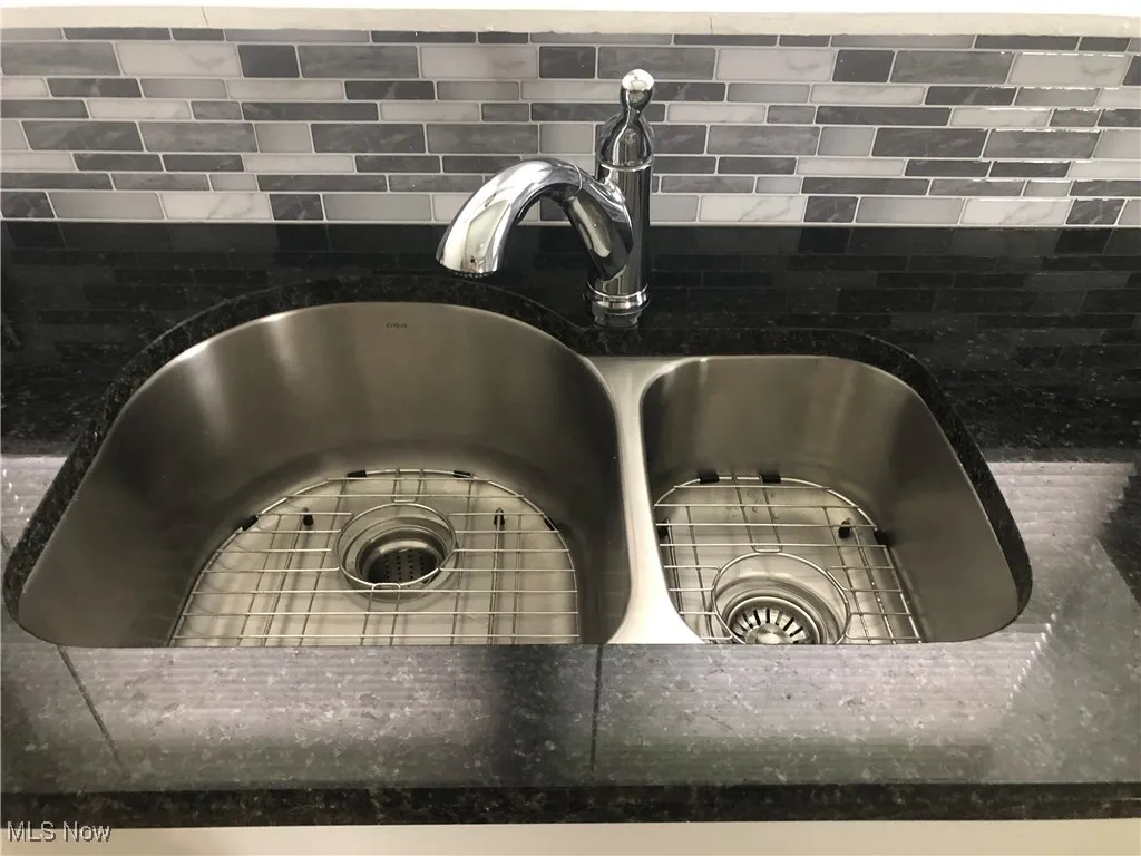 Kitchen view of a sink