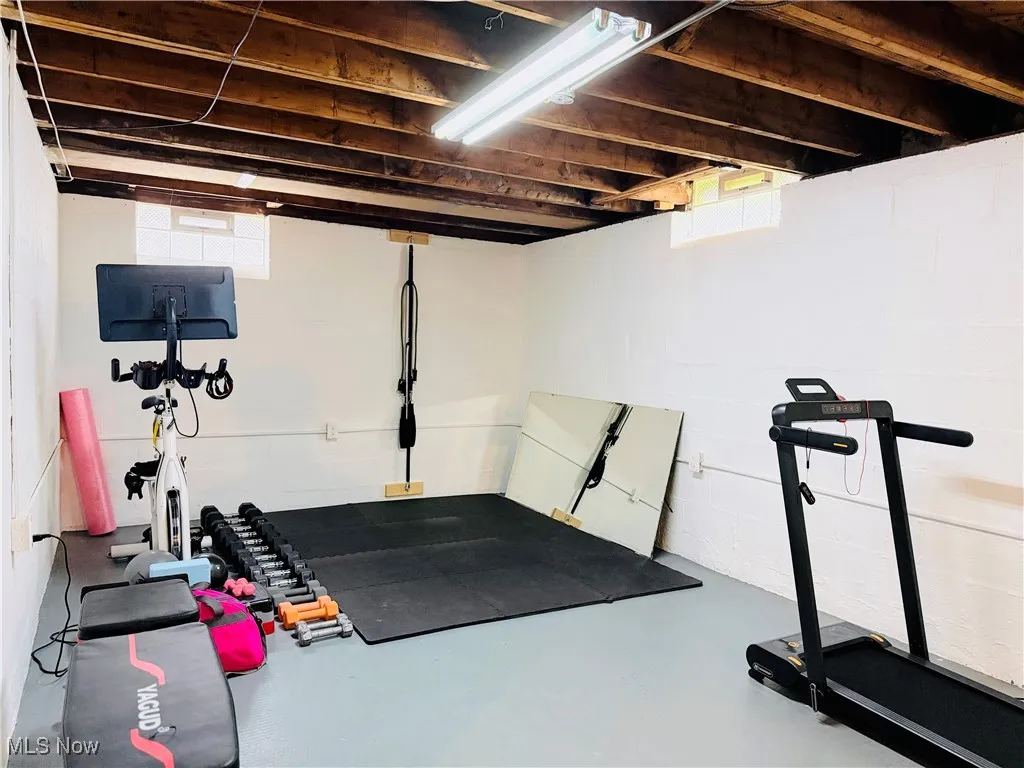View of workout area