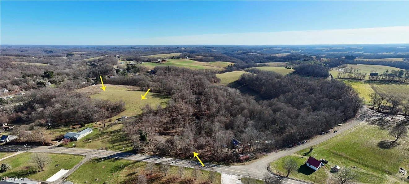 Bird's eye view with a rural view
