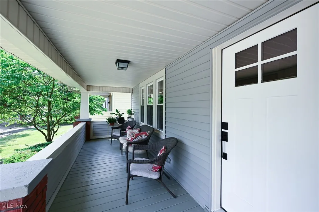 View of wooden porch