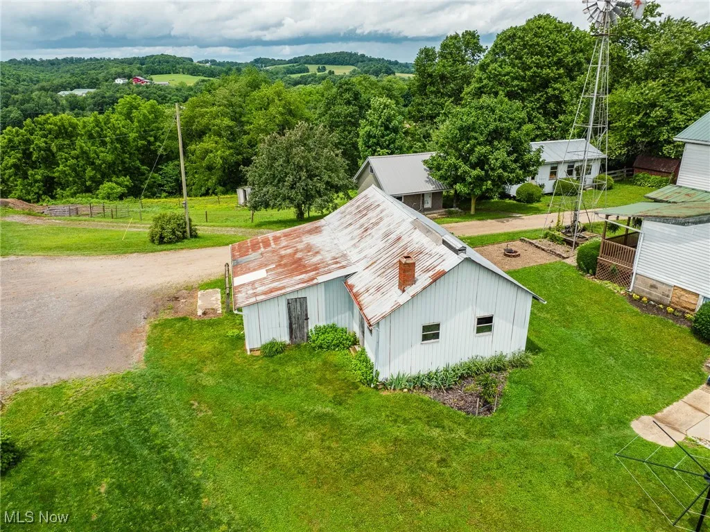 View from above of property