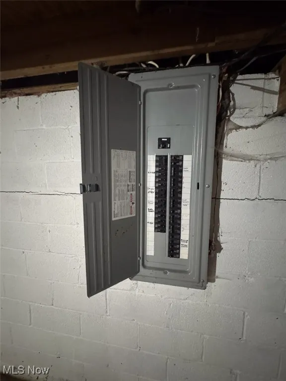 Utility room featuring electric panel