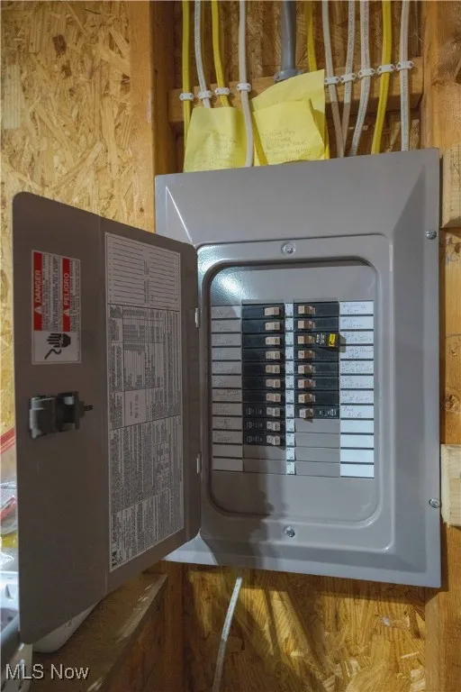 Utility room with electric panel