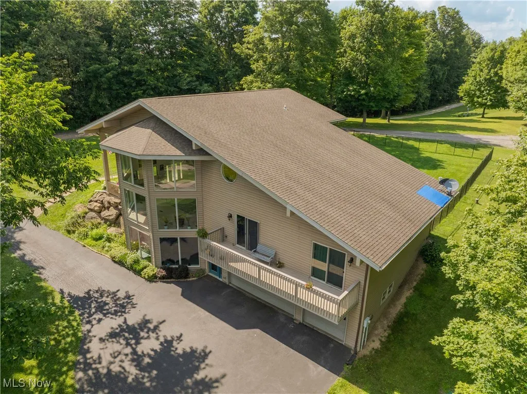 View from above of property