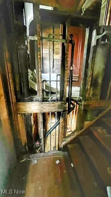 Utility room with water heater