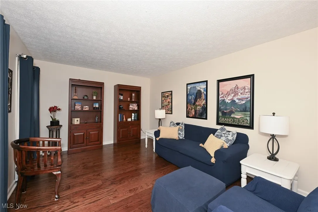 Living Room - could be used as a home office/den/library.