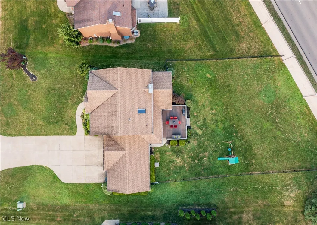 View from above of property