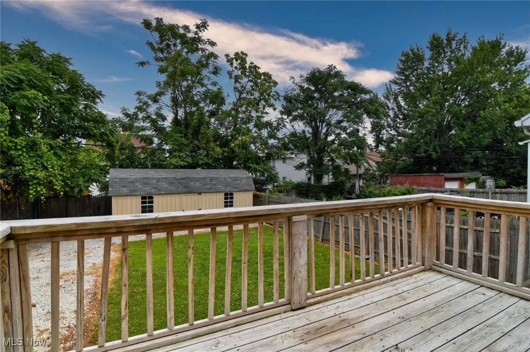 Spacious backyard