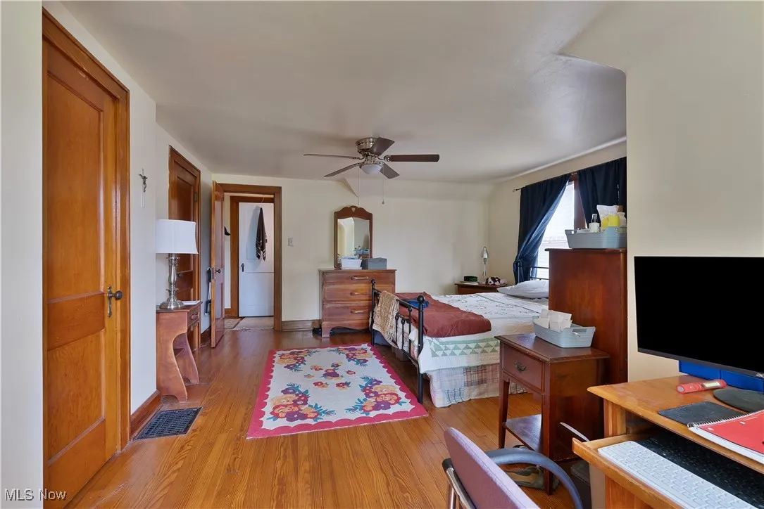 Bedroom featuring light wood-style flooring