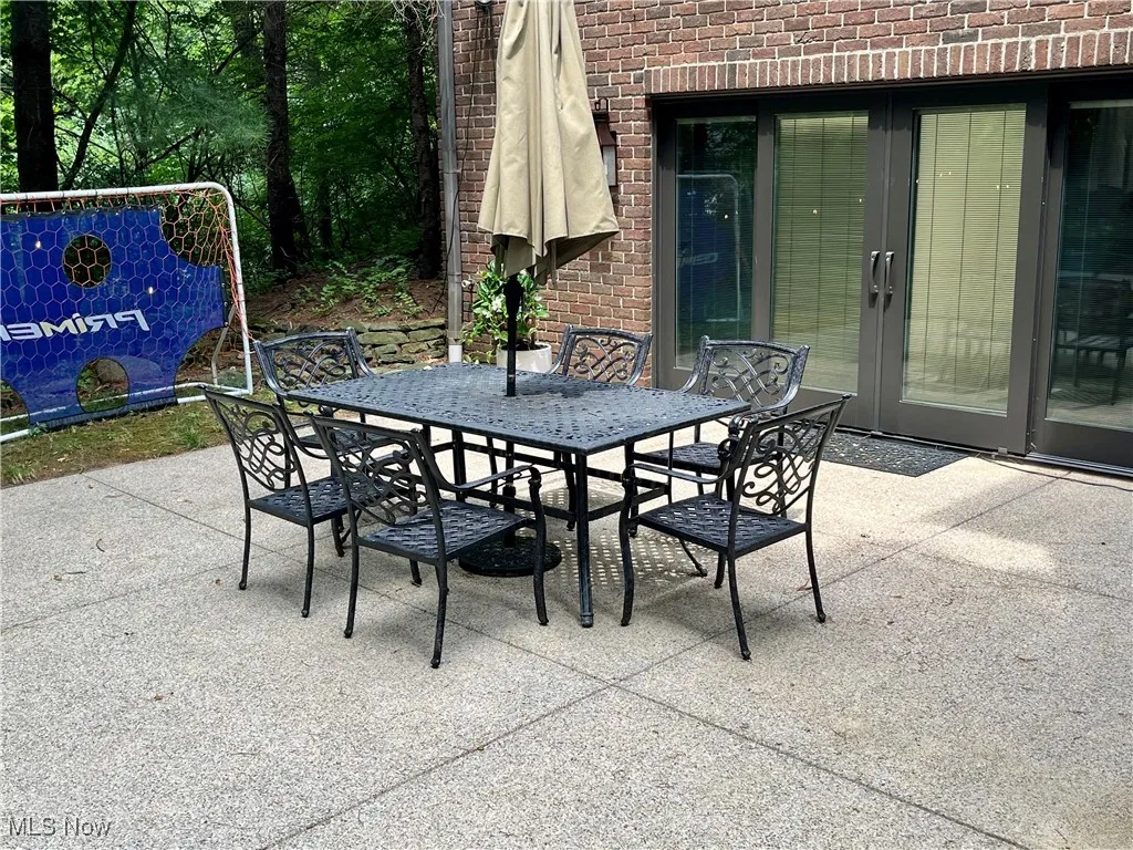 Very private patio