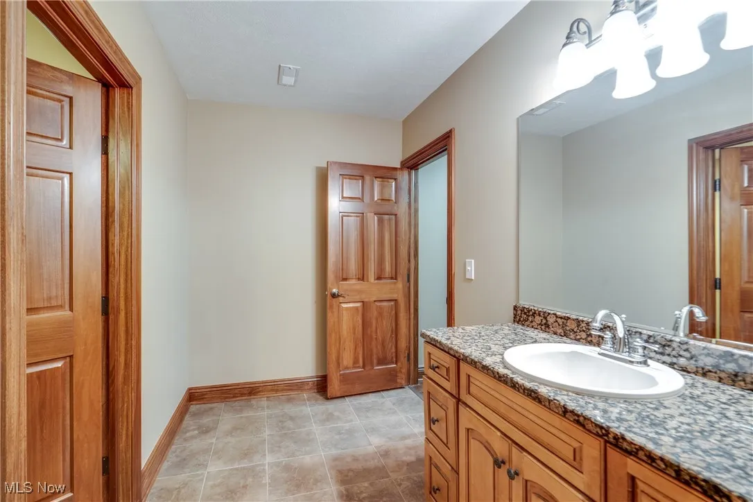 Lower level bath