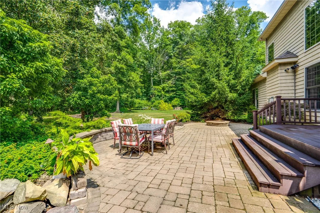View of patio with outdoor dining space