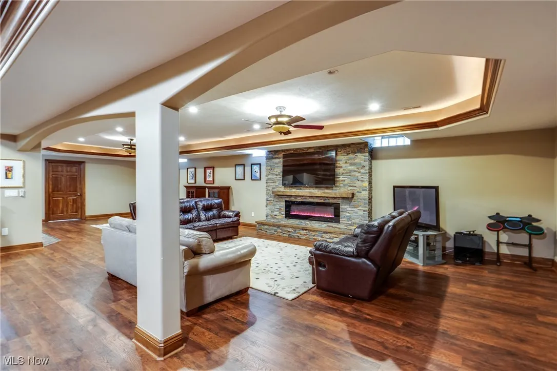 Lower level rec room