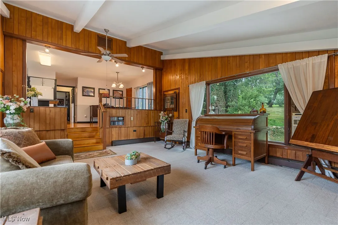 Opens to kitchen