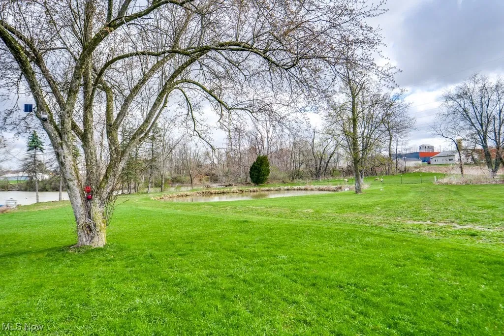 View of yard featuring a water view