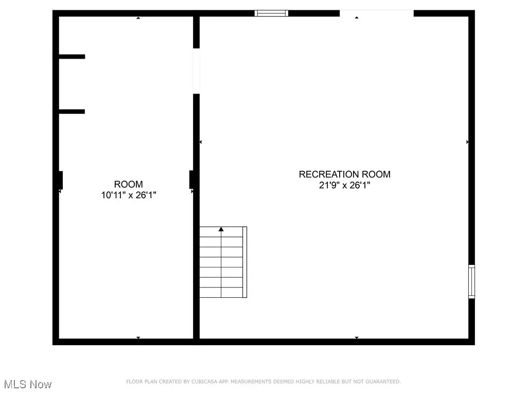 View of room layout