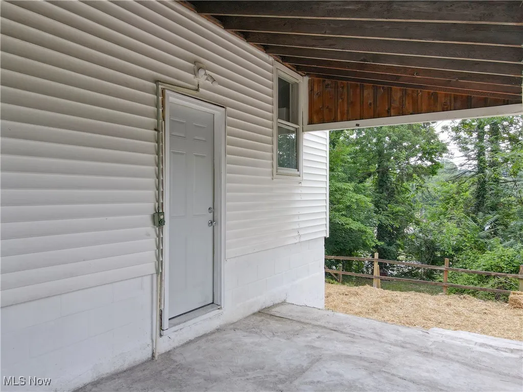View of exterior entry