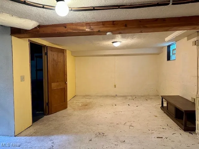 View of finished basement