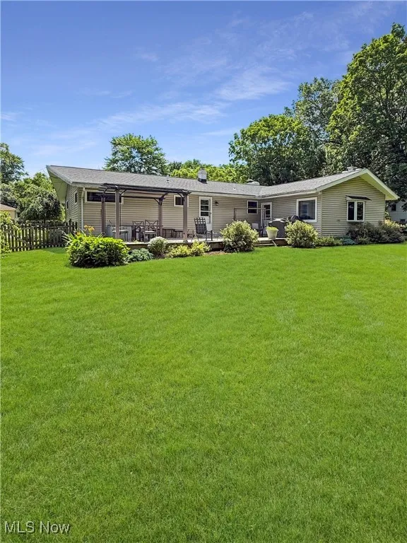 Rear view of property