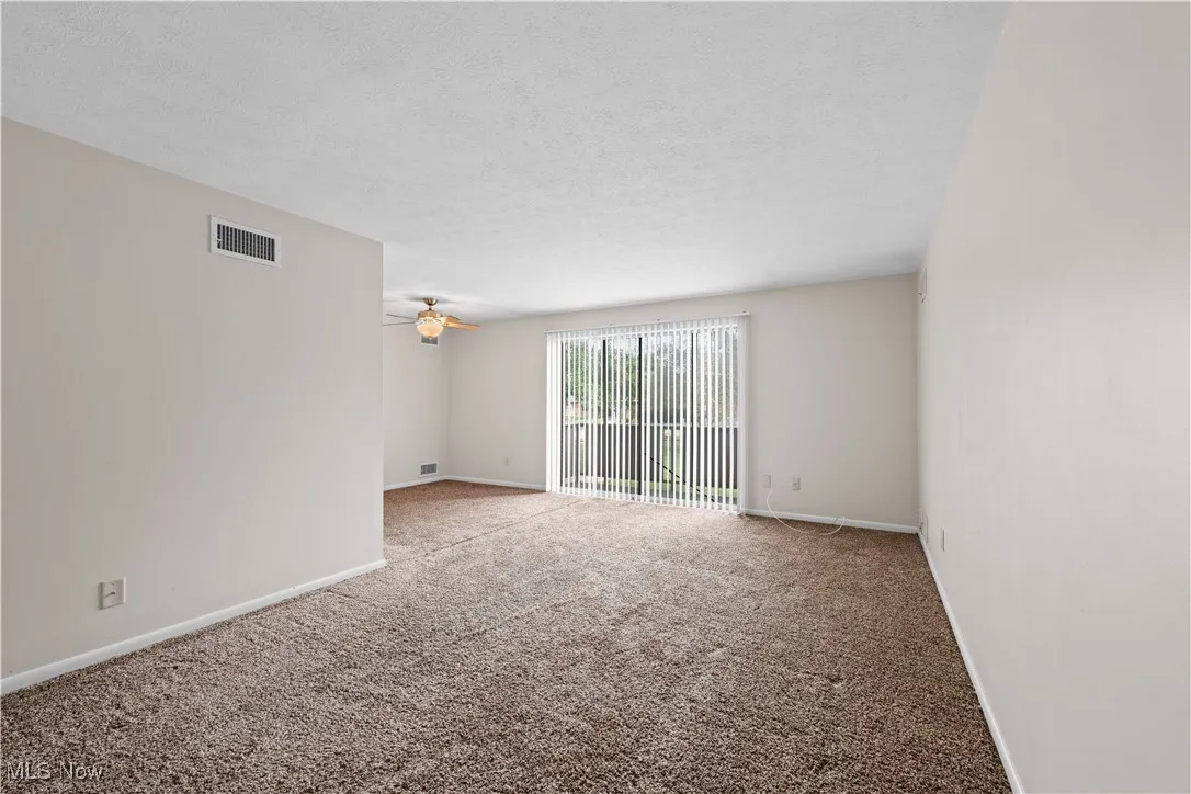 Carpeted living room
