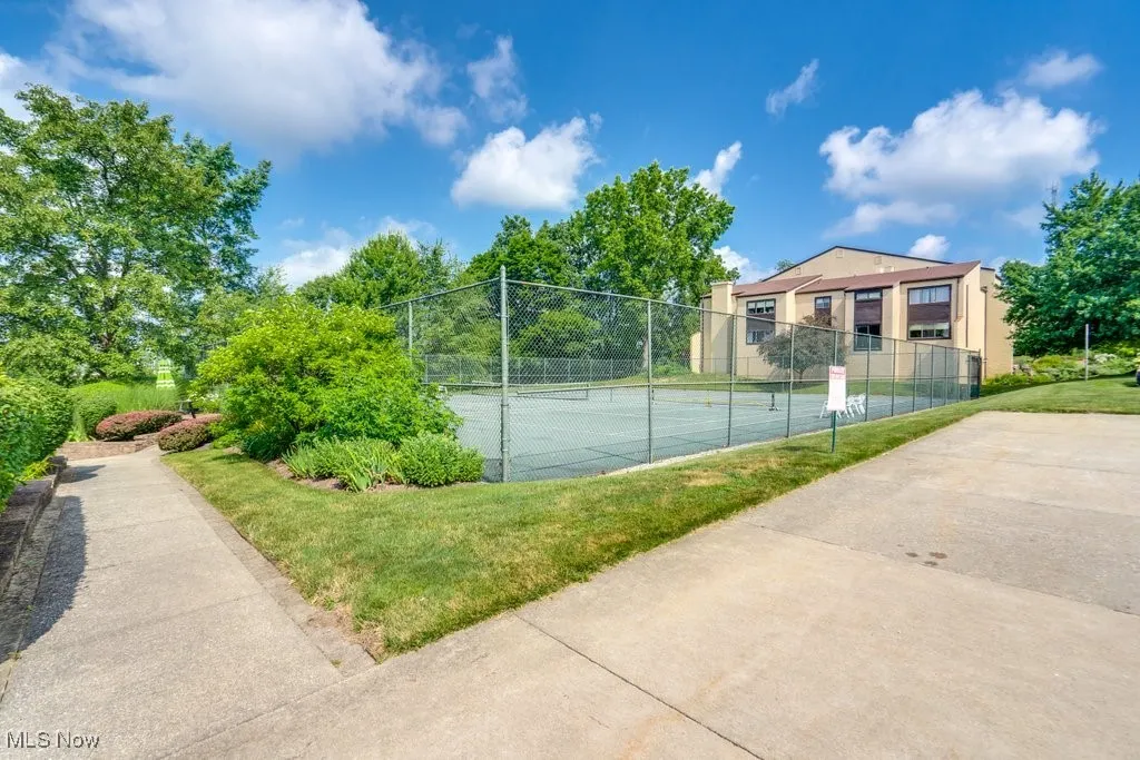 View of tennis court
