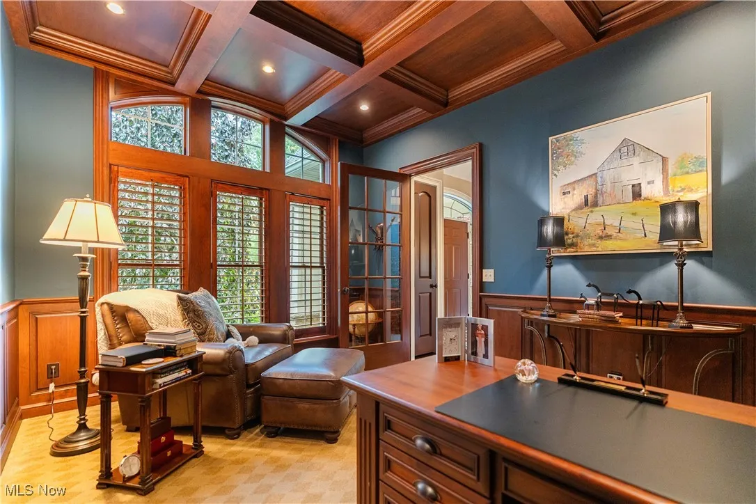 Working from home will be a delight in this elegant office.