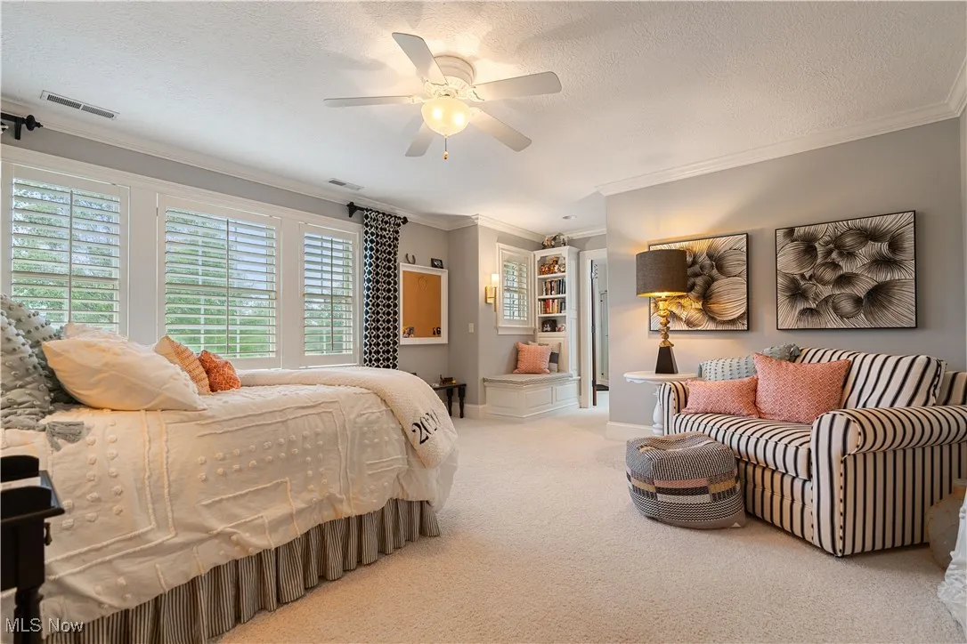 Bedroom 2 with a custom reading nook.